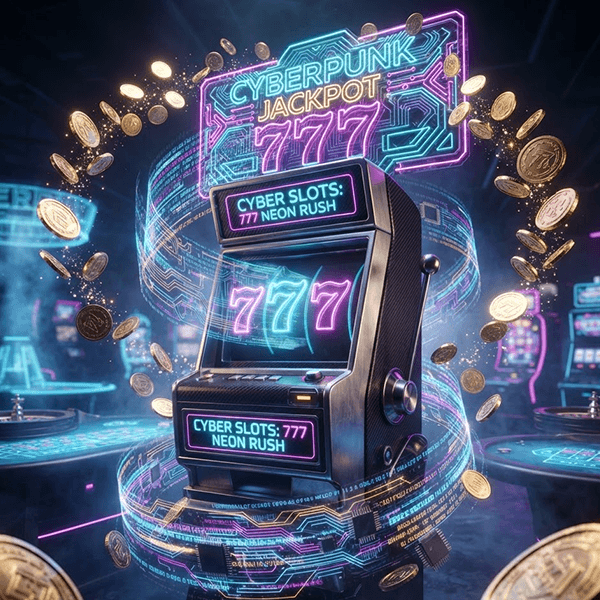 Interfaz de casino premium con luces neón y monedas de oro